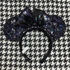 【ほぼ未使用】ディズニー ミニースパンコールカチューシャ ディズニーカチューシャ