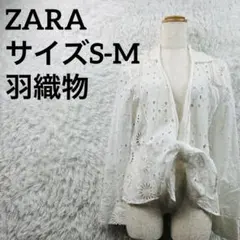 ZARA ザラ ホワイト アイレットレース 長袖シャツのサムネイル