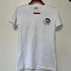 DIESEL VネックTシャツ ホワイト