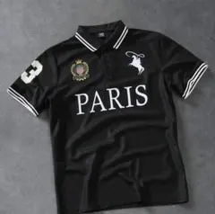 PARIS ポロシャツ ブラック
