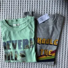 GAP グレーTシャツ、GUミントグリーンTシャツ
