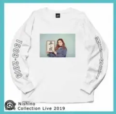 西野カナ　 平成　ロングスリーブ　ライブTシャツ　ホワイト