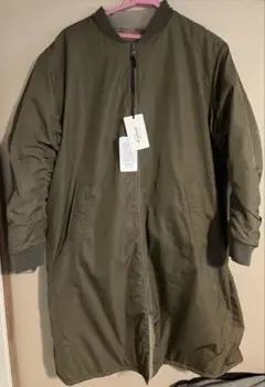 【未使用】ルグラジック/ナイロン&フェイクファーリバーシブルコート/M/カーキ