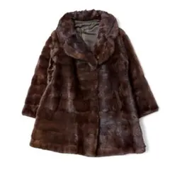 ＭＯＯＮＢＡＴ FUR FLASH ミンクケープ　１１（茶） MINK 2026年最新MOONBAT パステルミンク 本毛皮 極美品◇MOONBAT Closet