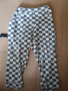 ペアマノンチェック柄 ロングパンツ
