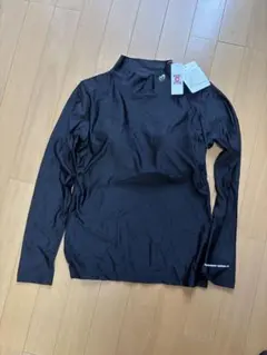 ハイネック黒シャツ レディース サイズ0 日本製