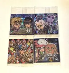 ジョジョ　シールウエハース　5部　4枚セット　シークレット　ミスタ　アバッキオ