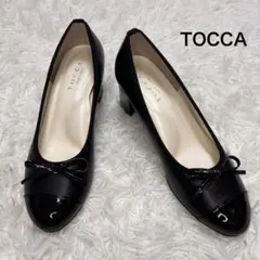 【極美品】TOCCA トッカ リボンパンプス ブラック 35 22.5cm⁠のサムネイル