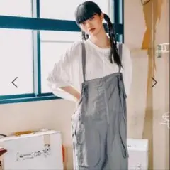 niko and…サロペットスカート LARGE グレー Mサイズのサムネイル