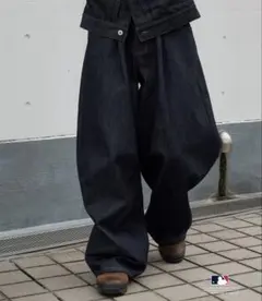 Perushu × MLB コラボリジットデニムパンツ - メルカリ