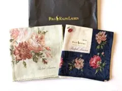 【新品 未使用】 Ralph Lauren ハンカチ 2枚セット ラルフローレン