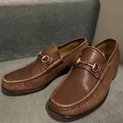 GUCCI ローファー ホースシュー　ブラウン　OLD GUCCI