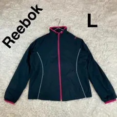 Reebok リーボック ナイロンジャケット ウインドブレーカー L ネイビー