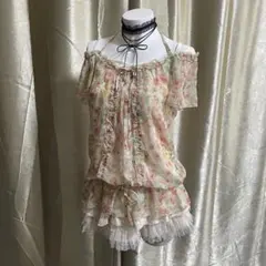 シフォンカットソー 透け感 森ガール 平成ギャル 日本製