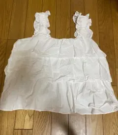 ティアードフリルスリーブレス　ivory nugu aimey
