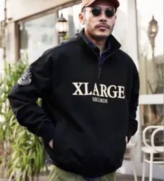 XLARGE RECORDS ハーフジップ スウェットのサムネイル