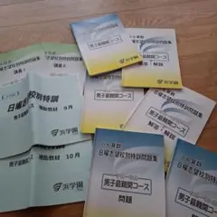 浜学園 小6 日曜志望校別特訓 国·算·理·社フルセット新品✨記名
