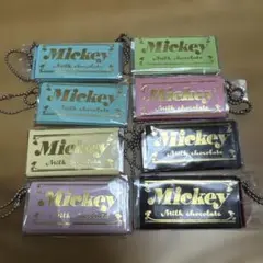 ミッキーマウス チョコレートバー型キーホルダー　8個セット