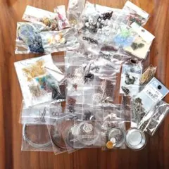 ハンドメイド素材アクセサリーパーツ 金具ビーズ ワイヤーセット