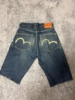 EVISU エヴィス デニム ハーフパンツ ショートパンツ　ベルトループ No2のサムネイル