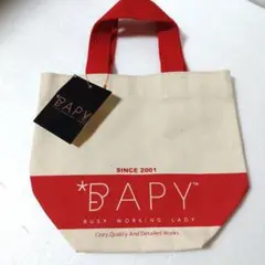 BAPY♡ベイピー♡ミニトートバッグ♡レッド系♡Y2K♡平成レトロ♡新品タグ付のサムネイル