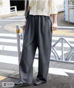 ＜JOURNAL STANDARD＞ ウールライクストレッチワイドパンツ38