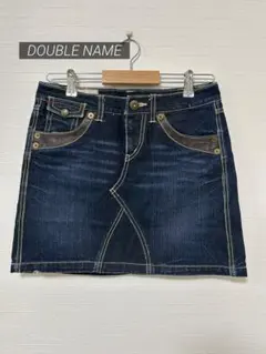 DOUBLE NAME ヴィンテージ デニムミニスカートのサムネイル