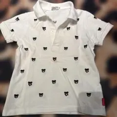 DOUBLE B クマ刺繍 ポロシャツ 110