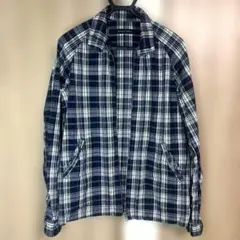 美品 SHIPS チェックジャケット L〜XL相当 グリーン 紺 ブルゾン