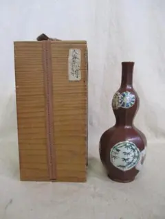 青木木米 赤絵鶴首花入 真清水蔵六識 京焼 名品 古美術　　　　　　　e446 青木木米 赤絵鶴首花入 真清水蔵六識 京焼 名品 古美術 e446 - メルカリ