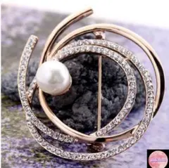 一粒真珠 パールブローチ コサージュ ギフト用 スパイラル 結婚式 入学 卒業