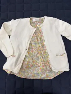 ボンポワン　カーディガン、ブラウス　アンサンブル　2a