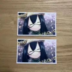 ☆ 僕のヒーローアカデミア オープンスクール カップケーキ ステッカー 蛙吹梅雨