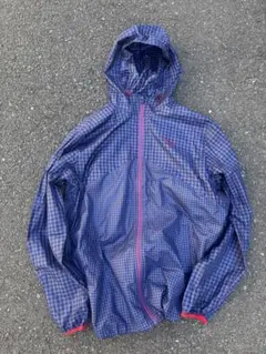 PUMA nylon jacket チェック フーディ y2k