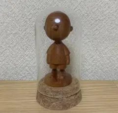 スヌーピー茶屋　チャーリーブラウン　木製フィギュアのサムネイル