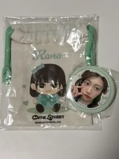 【未開封】きゅーすと 板倉可奈 巾着 缶バッジ