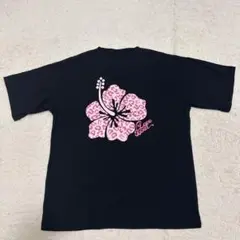 LOVE BOAT ラブボート ハイビスカス柄 Tシャツ 黒 M Y2Kのサムネイル