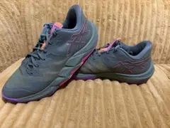 ASICS バスケットボールシューズ グレー/ピンク