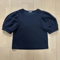GU ポワン袖　トップス　tops 半袖　Tシャツ　Sサイズ　ブラック