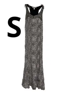 ✨海外古着✨総柄　個性的 キャミソールロングワンピース