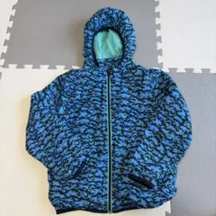 H&M キッズ フード付きジャケット ブルー系 デジタル迷彩