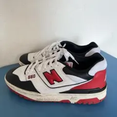 値下げNew Balance 550 ホワイト/ブラック/レッド