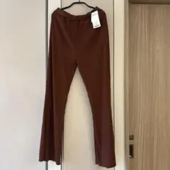 【新品】MOUSSY マウジー　ブラウン リブパンツ ボトムス　タグ付きのサムネイル
