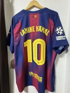 Y*7様 バルセロナ 2025-2026シーズンホームユニフォーム 半袖 ヤマル