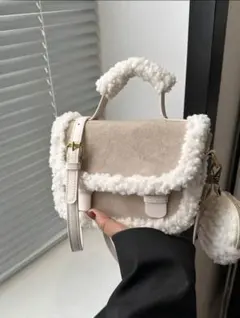 Shein ミニスクエアハンドバッグ　カーキ