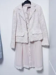 ツイード ワンピーススーツ