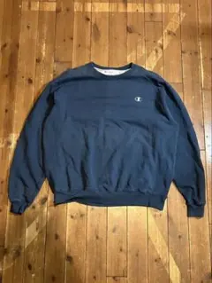 Champion クルーネック スウェット ネイビー L USA古着のサムネイル