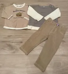 まとめ売り トップス ボトムス 80cm 3点セット 保育園着