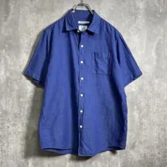 新品・44・イタリア製】costumein麻100％ ガーメントダイ半袖シャツ