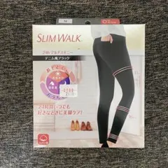 【新品】SLIM WALK スリムウォーク マルチスキニー デニム風ブラックM